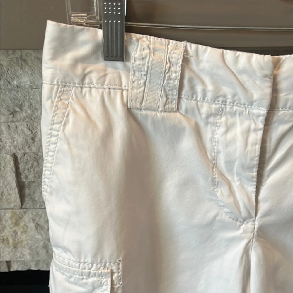 J. Crew Women's Chino City Fit White Cargo Shorts size 4